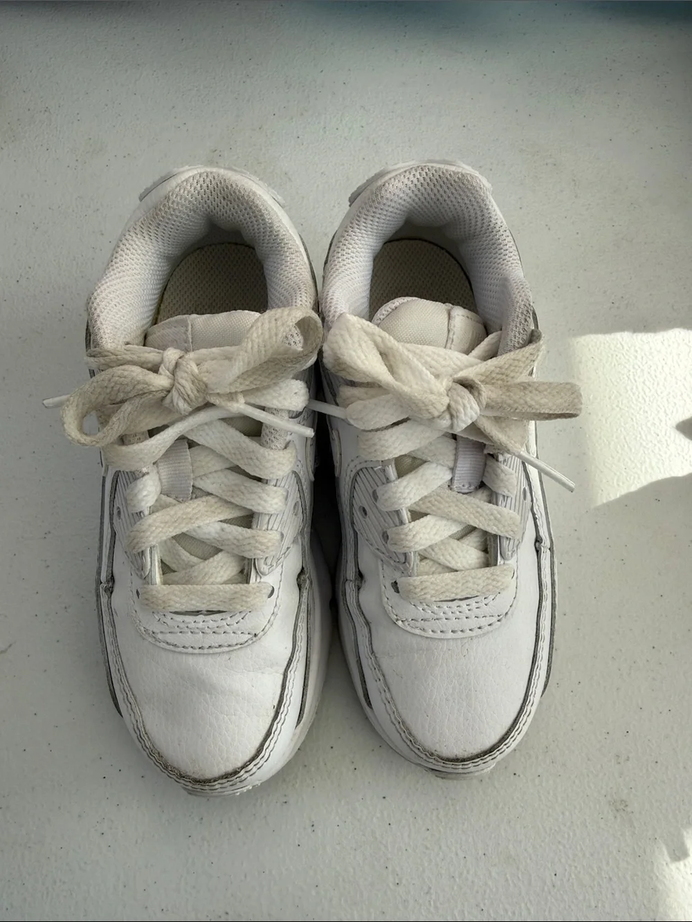 Nike White Leather Air Max Low-Top Sneaker